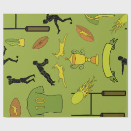 Rugby game are on Wrapping Paper Presentpapper