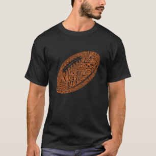 Rugby Game Typography Rugby Player Coach Mamma Pap T Shirt