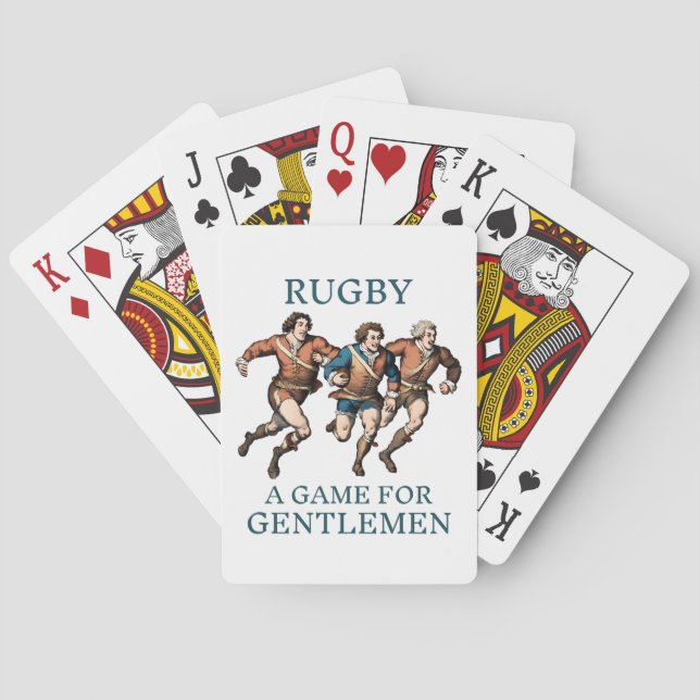 Rugby Gentlemen - Playing Cards Casinokort (Baksidan)