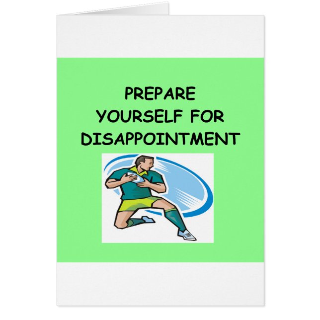 rugby hälsningskort (Framsidan)