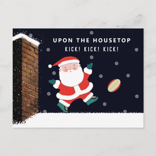 Rugby-Helgdagskorten Helg Vykort (Framsida)