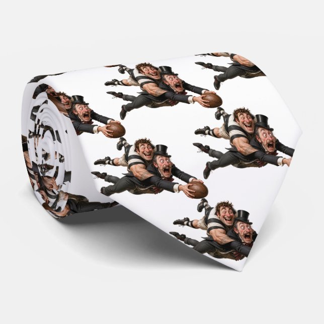 Rugby Herrar Design Halsduk Slips (Rullad)