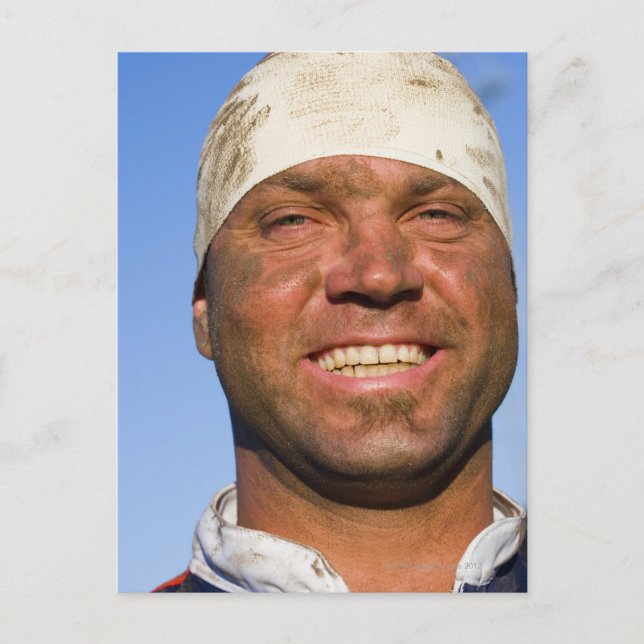 Rugby hooligan vykort (Framsida)