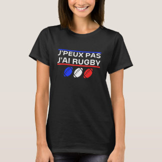 Rugby Humor Tecknad Jag kan inte Rugby Funny Gift T Shirt