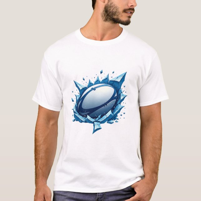 Rugby Ice Breaker – Dynamisk Vintersport T Shirt (Framsida)