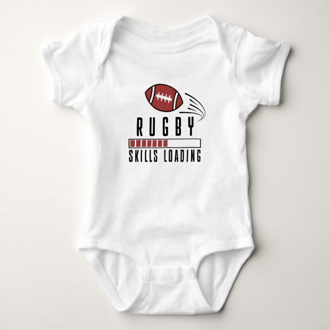 Rugby Infant Rugby Skills Loading Cute Rugby T Shirt (Framsida)