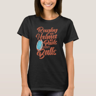 Rugby ingen hjälm inga skydd endast bollar fotboll t shirt