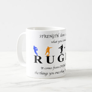 Rugby Inspirational Quote Kaffemugg