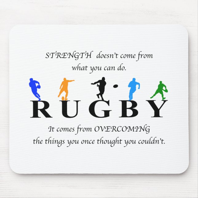 Rugby inspirational Quote Musmatta (Framsidan)