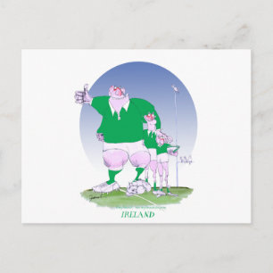 rugby irish chums, tony fernandes vykort