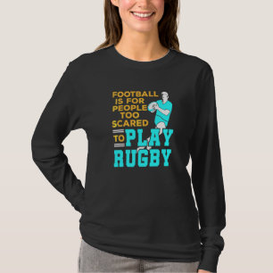 Rugby Joke säger: "Spelare Fläkt Enthusiast Coach" T Shirt