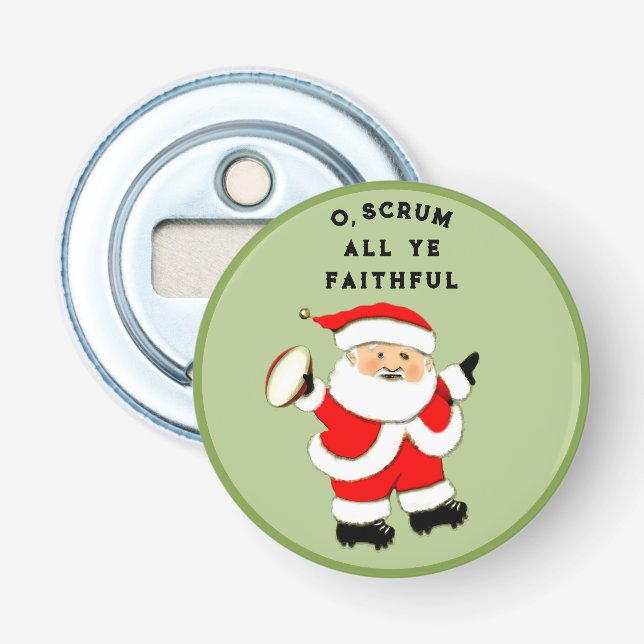 Rugby jul Stocking Stuffers Flasköppnare (Framsidan)