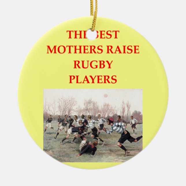 RUGBY JULGRANSPRYDNAD KERAMIK (Framsidan)