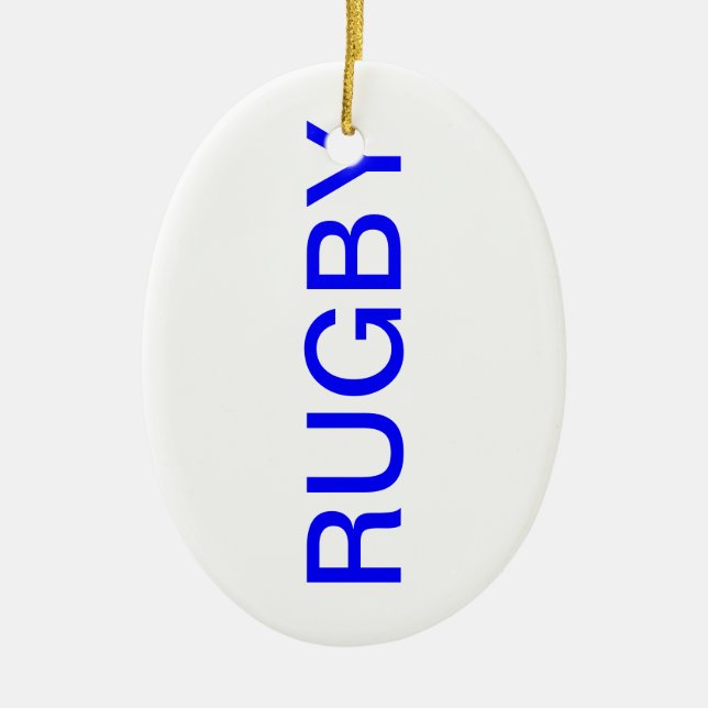 RUGBY JULGRANSPRYDNAD KERAMIK (Framsidan)