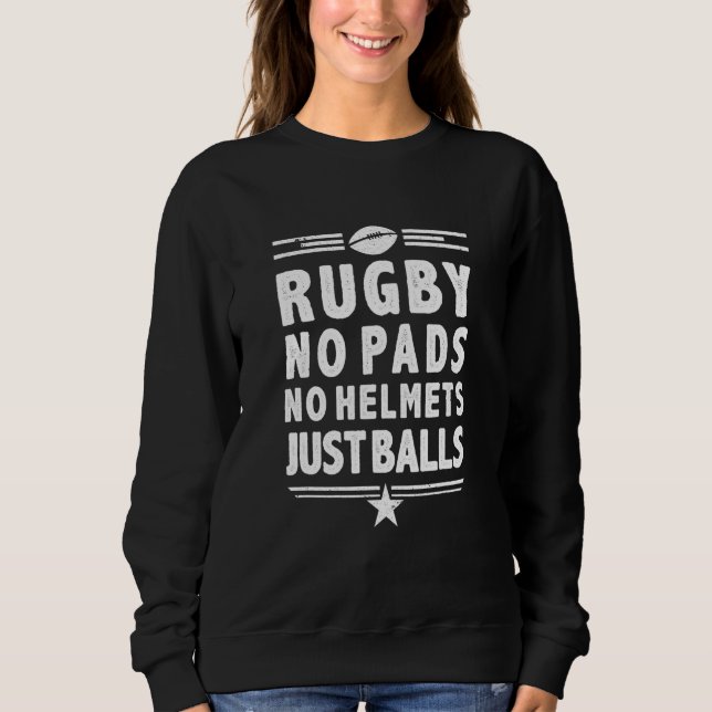 Rugby Just Bollar Dynor No Helmet Just Bollar T Shirt (Framsida)