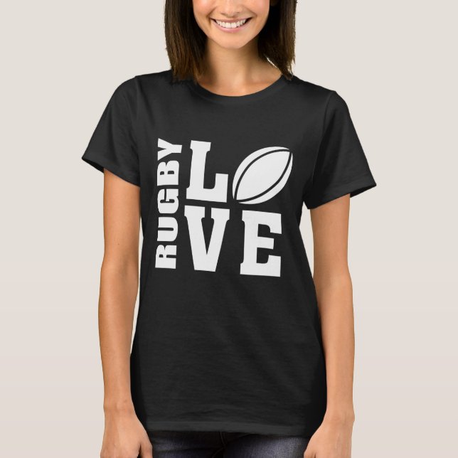 Rugby Kärlek T Shirt (Framsida)