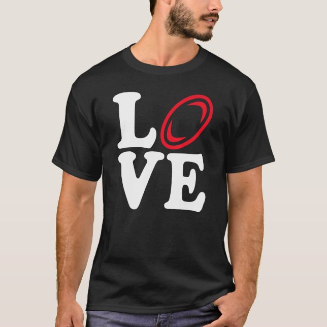 Rugby Kärlek T Shirt (Framsida)