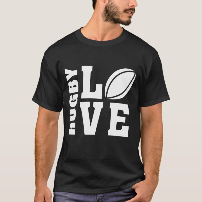 Rugby Kärlek T Shirt (Framsida)