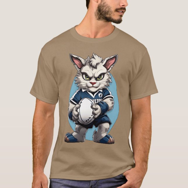 Rugby-kattvän T Shirt (Framsida)