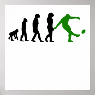 Rugby Kick Evolution (Grönt) Poster