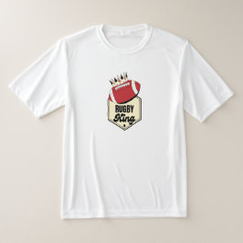Rugby Kung | Utkastet till krönt brickmönster för T Shirt