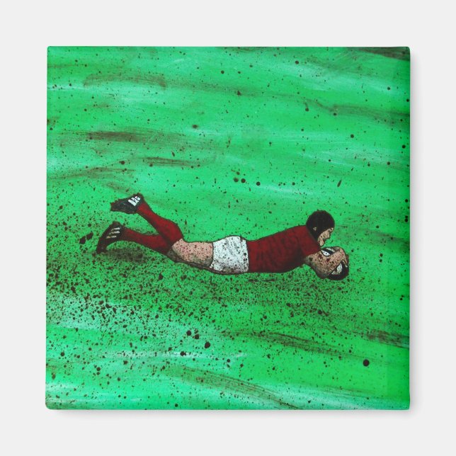 Rugby-kylmagnet Magnet (Framsidan)