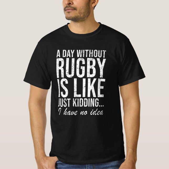 Rugby Lilla Sutge Gift T Shirt (Framsida)