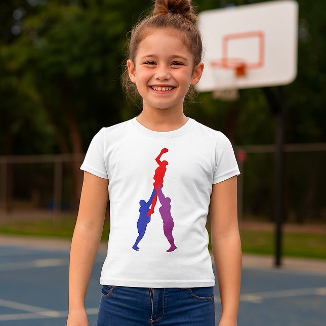 Rugby Lineout Girls T-Shirt (Skapare uppladdad)