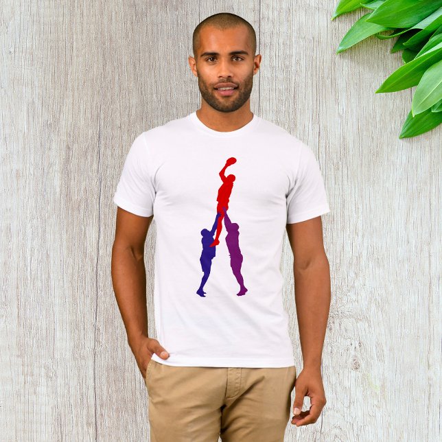 Rugby Lineout Manar T-Shirt (Skapare uppladdad)