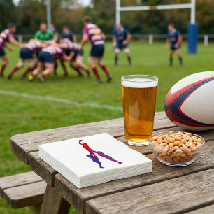 Rugby Lineout Papper Napkins Pappersservett