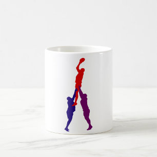 Rugby Lineout Players Sport Mugg