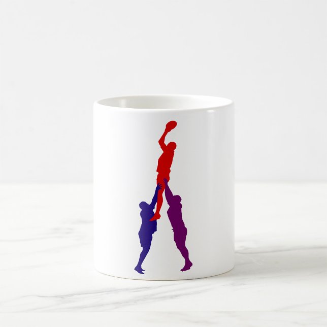 Rugby Lineout Players Sport Mugg (Skapare uppladdad)
