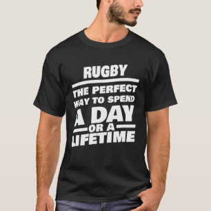Rugby-livstid som säger Rugby Player T Shirt