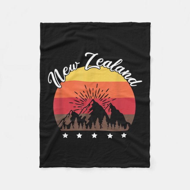 Rugby Lover Kiwi Gift New Zealand  Fleecefilt (Framsidan)