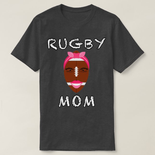 Rugby mamma lustig design för älskare Rugby och mo T Shirt (Design framsida)