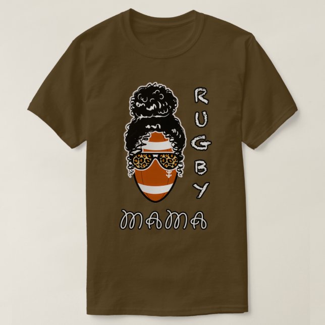 Rugby mamma lustig design för älskare Rugby och mo T Shirt (Design framsida)