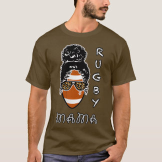 Rugby mamma lustig design för älskare Rugby och mo T Shirt