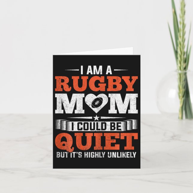 Rugby Mamma Mammor Klubb Mammor Mors dag Kort (Framsida)