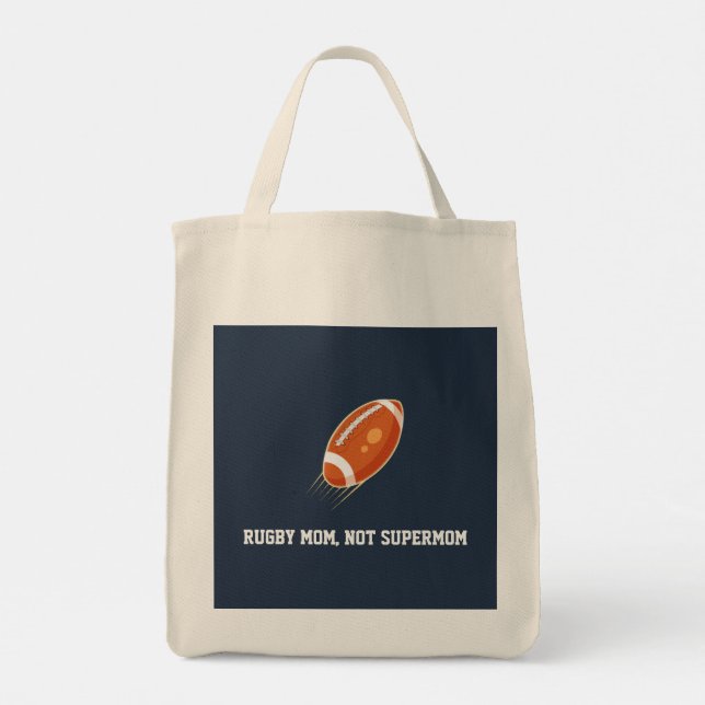 "Rugby Mamma, Not Suenderom" RUGBY ÄLSKARE Tygkasse (Baksida)