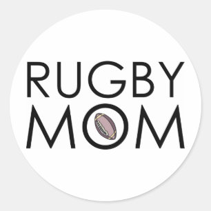 Rugby Mamma Runt Klistermärke