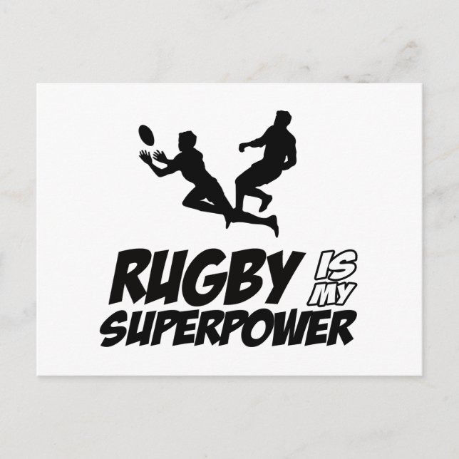 Rugby min toppen vykort (Framsida)