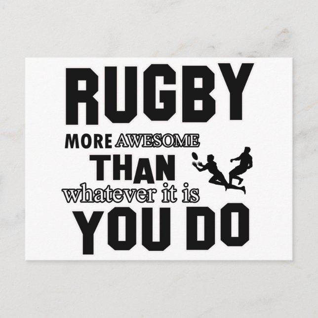 rugby more fantastisk vykort (Framsida)