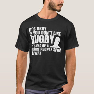 rugby motif rugby-tränare smart people sport rugby t shirt