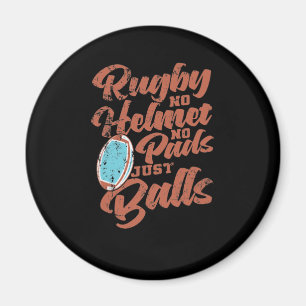 Rugby no Helmet no Dynors Just Bollar Football Magnet