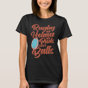 Rugby no Helmet no Protectors only Bollar Football T Shirt