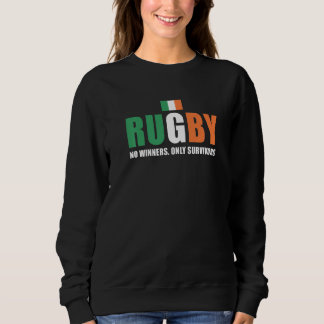 Rugby No Winners Only Survivors Ireland Rugby   T Shirt