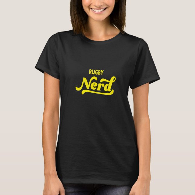 Rugby nörd t shirt (Framsida)