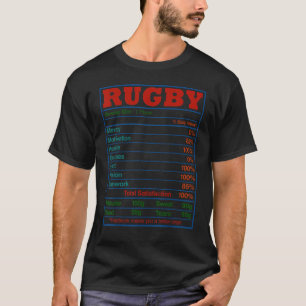 Rugby Nutrition Facts Rugby Player T Shirt