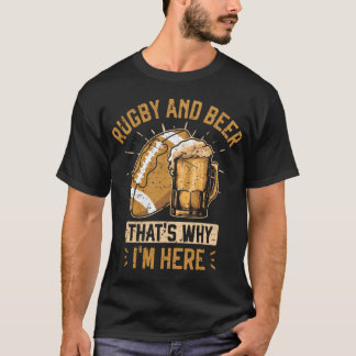 Rugby och Beer Team Funny Rugby Player T Shirt