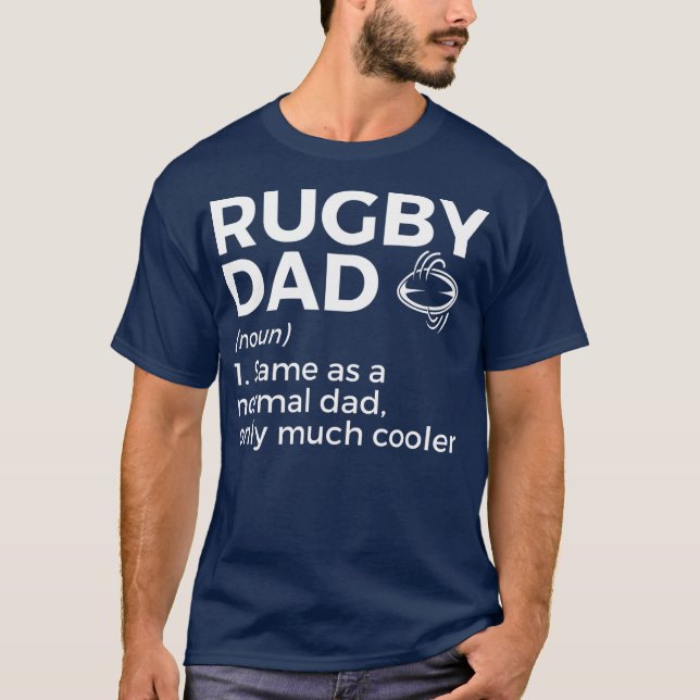 Rugby Pappa Definition  T Shirt (Framsida)
